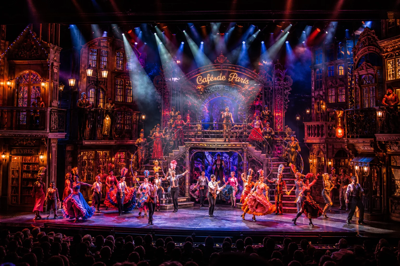 Theatrical performance stage view