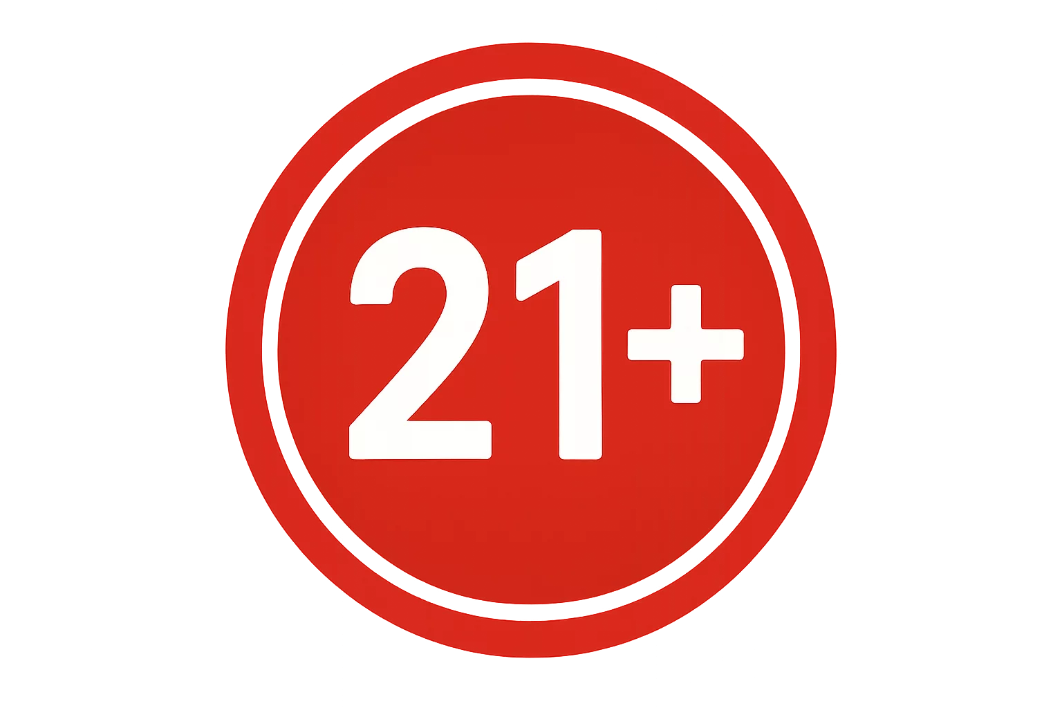 Age 21 and Older Restriction Emblem